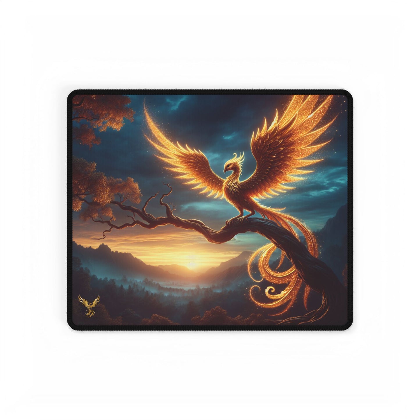 Phoenix Fantasy Desk Mat - Elegant Mouse Pad for Home Office & Gaming