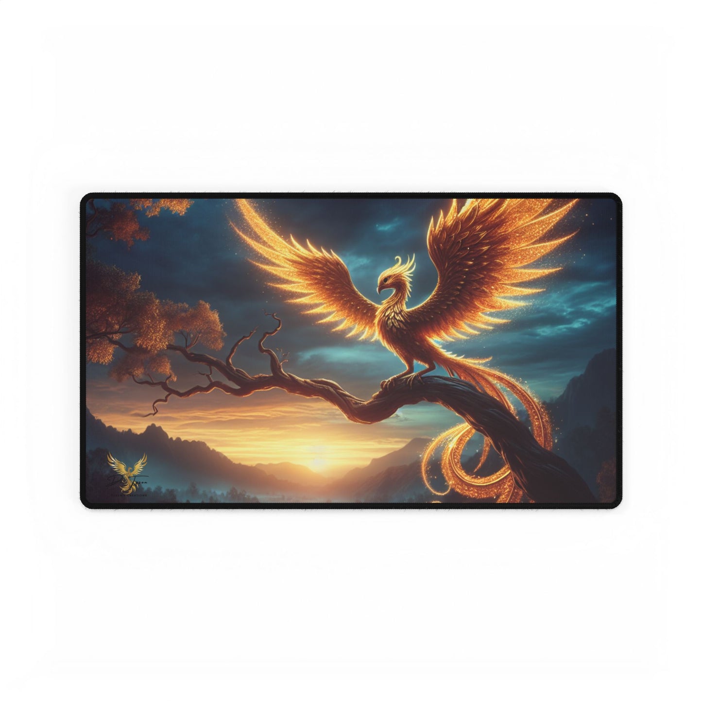 Phoenix Fantasy Desk Mat - Elegant Mouse Pad for Home Office & Gaming