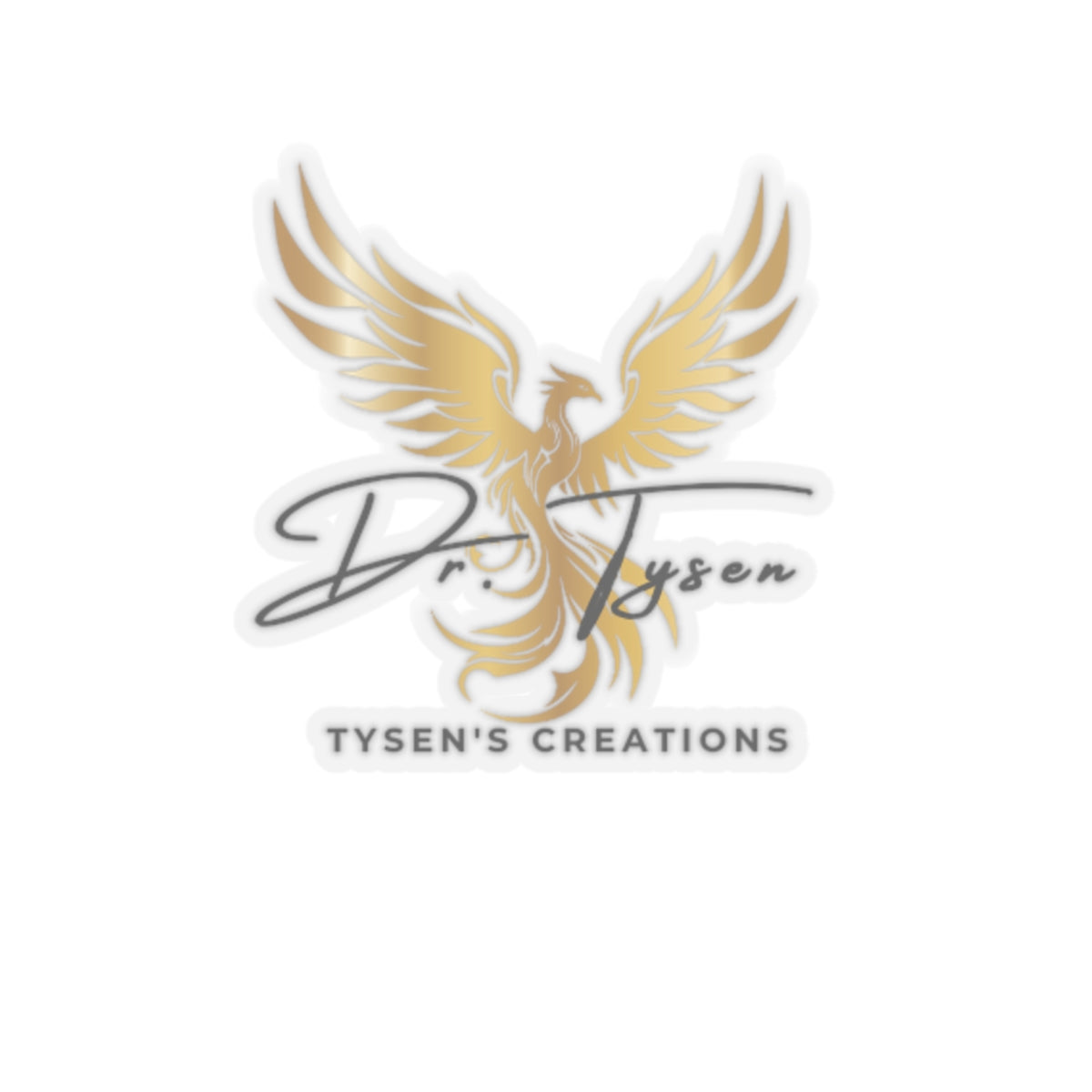 Dr. Tysen Kiss-Cut Stickers - Inspirational Phoenix Design for Motivation & Creativity